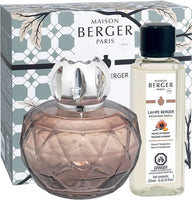 Maison (Lampe) Berger Adagio Pink Gift Set Lamp with 250ml Velvet Of Orient
