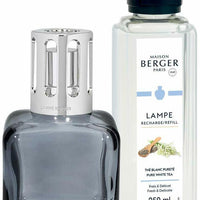 Maison Berger (Lampe Berger) Ice Cube Gift Set - Grey - w/ 250ml Pure White Tea