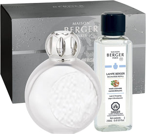 Maison (Lampe) Berger Astral Frosted Gift Set Lamp with 250ml White Cashmere