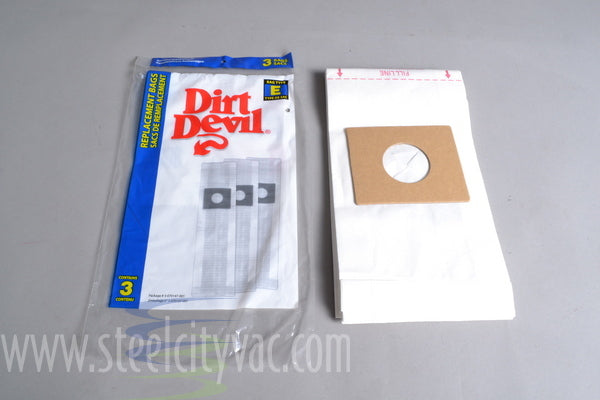 DIRT DEVIL - PAPER BAGS E - Ballwinvacuum.com