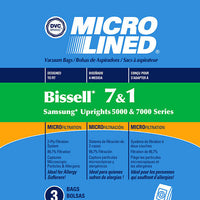 Bissell Style 1 & 7 Vacuum Bags (3pk) Fits Bissell ,PowerGlide, Samsung ETC - Ballwinvacuum.com