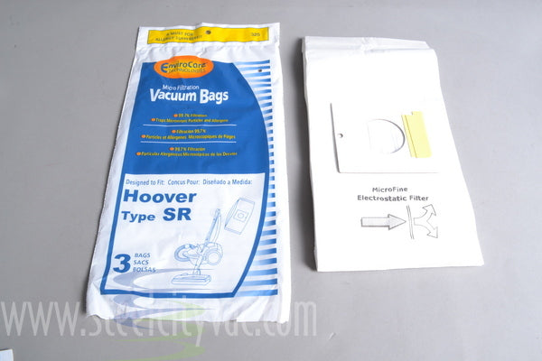 Hoover PAPER BAGS-HOOVER,SR,3PK,CANISTER,MICRO ENVIROCARE,REPL - Ballwinvacuum.com