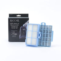 Riccar Genuine Prima Canister Premium HEPA Media And Granulated Charcoal Filter Set