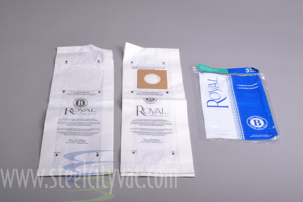 Royal PAPER BAGS-ROYAL,B,3PK,LATER METAL,UPRIGHT - Ballwinvacuum.com