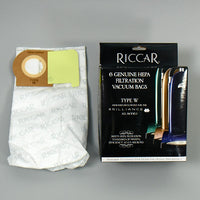 Riccar Brilliance HEPA Bags, 6 Pk. Type W Bags - Ballwinvacuum.com