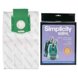 Simplicity Wonder Type C HEPA Media Vacuum Bags 6pk